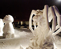 Ice Sculpture Quebec Carnavale photo
