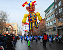 Quebec City Carnaval Parade baloons photo