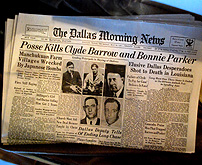 Bonnie and Clyde Killed Dallas Morning News photo