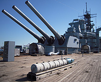 16 Inch Gun Shell and Powder Bags