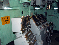 Armored battle bridge on USS Iowa BB61