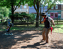 Roping at Wild West Park Union Illinois