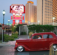 Red Classic Car at the Sparks Nugget photo