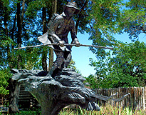 Fishing, Snow Ski, Hiking Outdoorsman statue photo