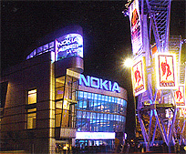 LA Live Nokia Plaza at Night photo