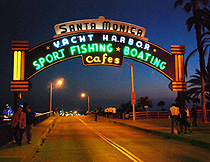Santa Monica Pier Sign photo