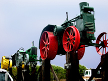 fresno simonian fruit farm antique tractors photo
