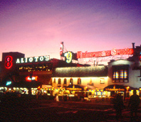 San Francisco Fisherman's Wharf famous sefood restaurant row photo